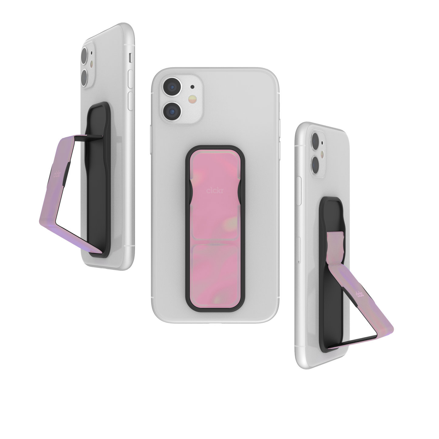 Holographic Universal Phone Stand & Grip - Pink