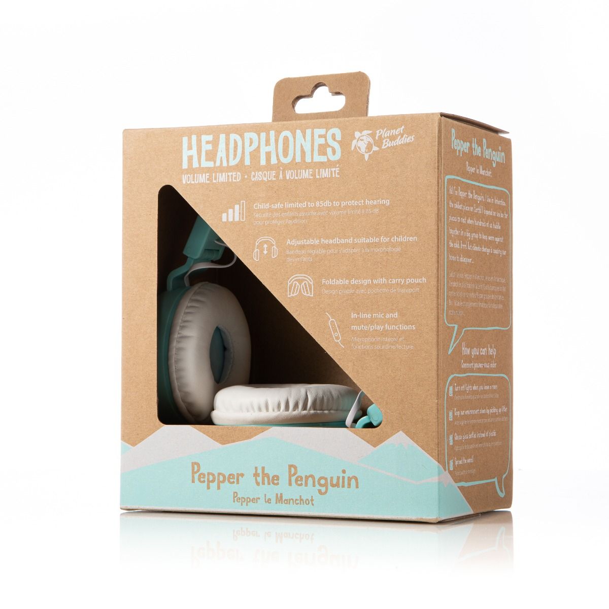 Pepper the Penguin Wired Headphones Blue
