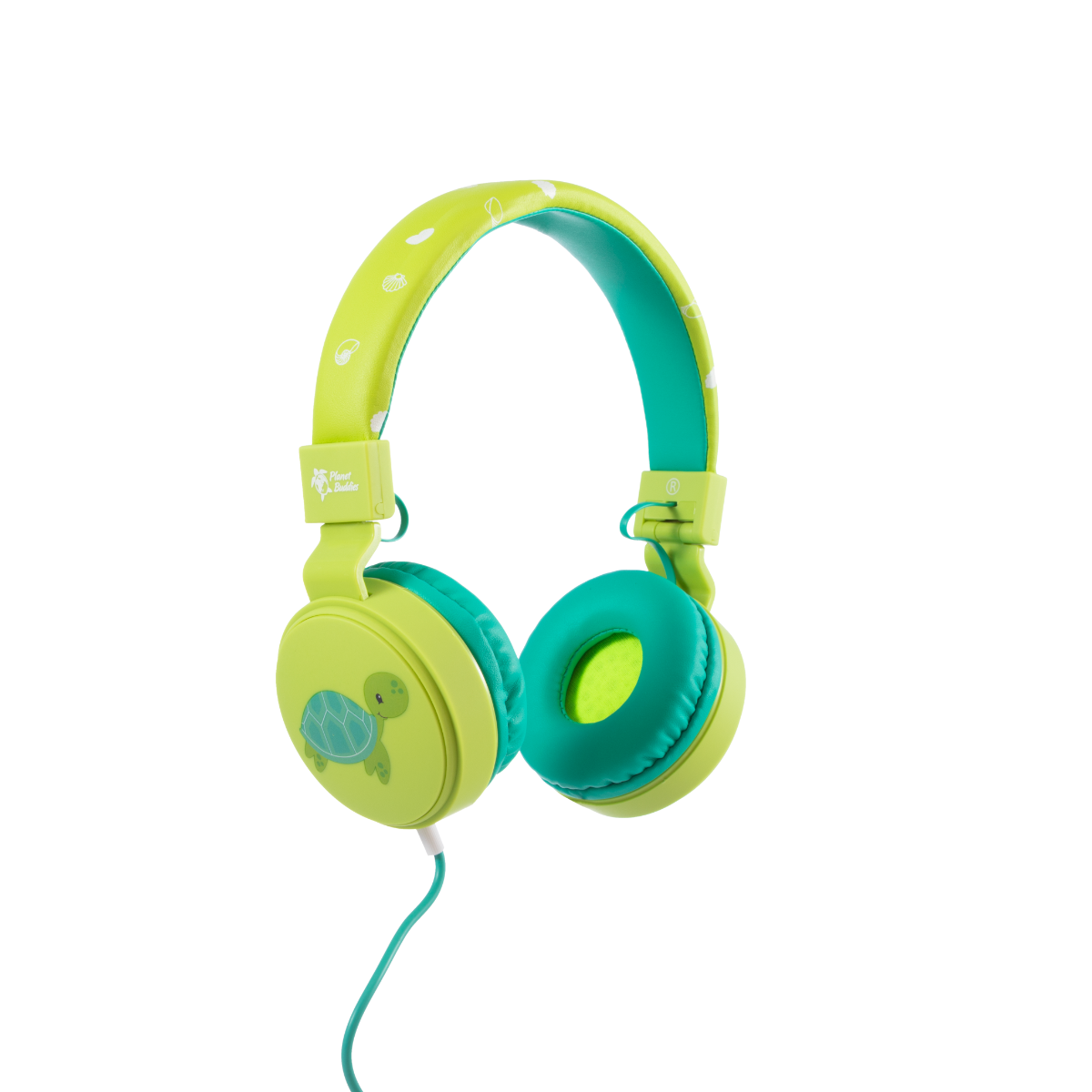 Milo the Turtle Wired Headphones Green