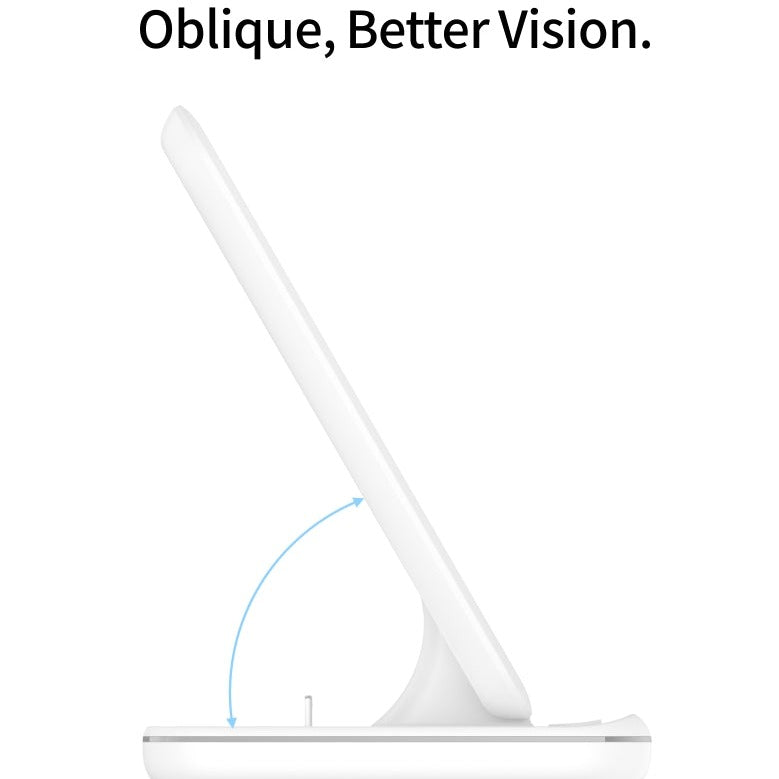 3 in 1 Wireless Charging Dock Station - White