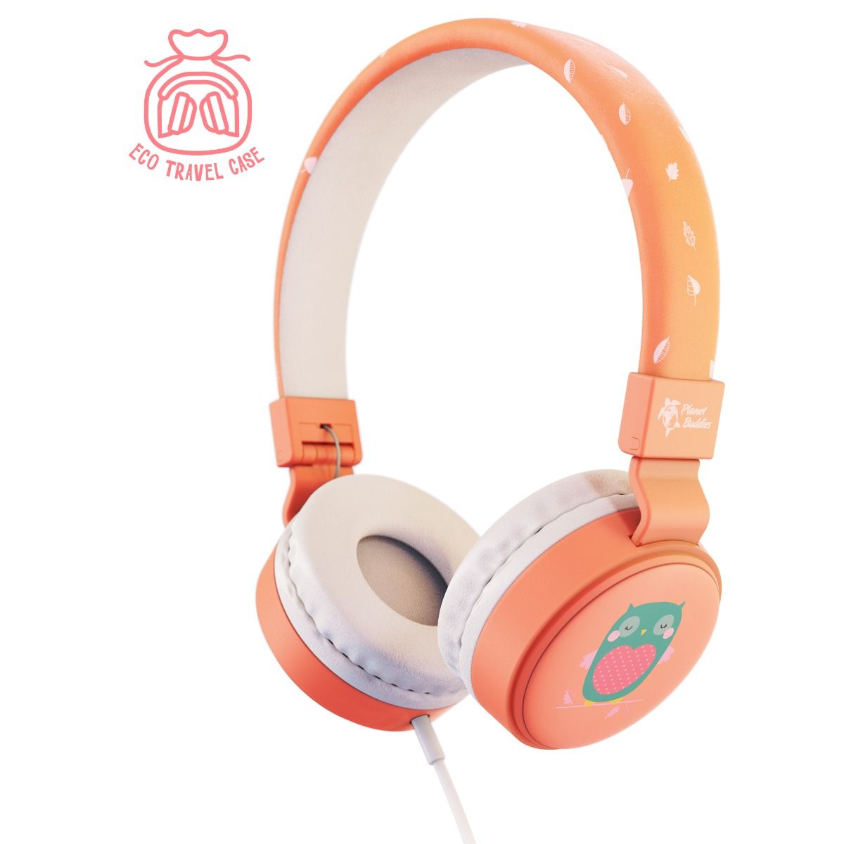 Olive the Owl Wired Headphones Pink