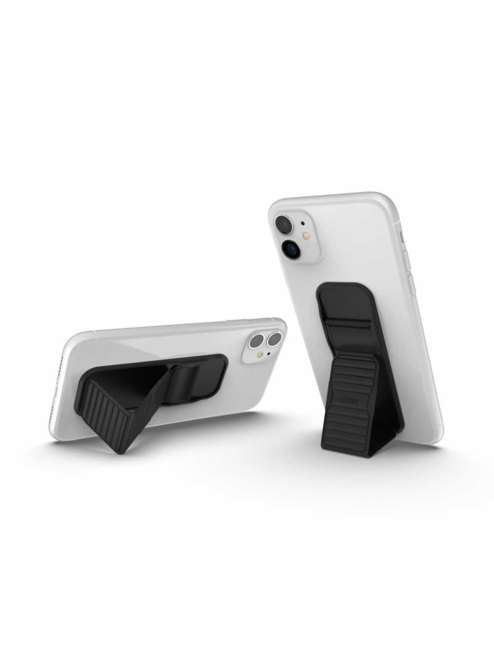 Pebbled Universal Phone Stand & Grip - Black