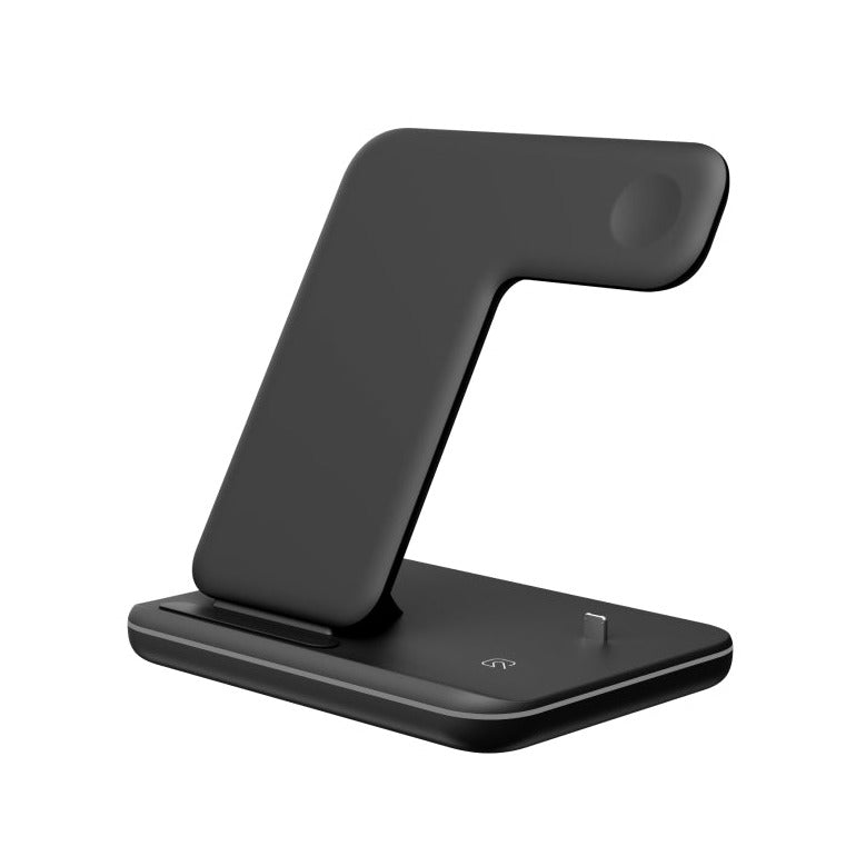3 in 1 Wireless Charging Dock Station - Black