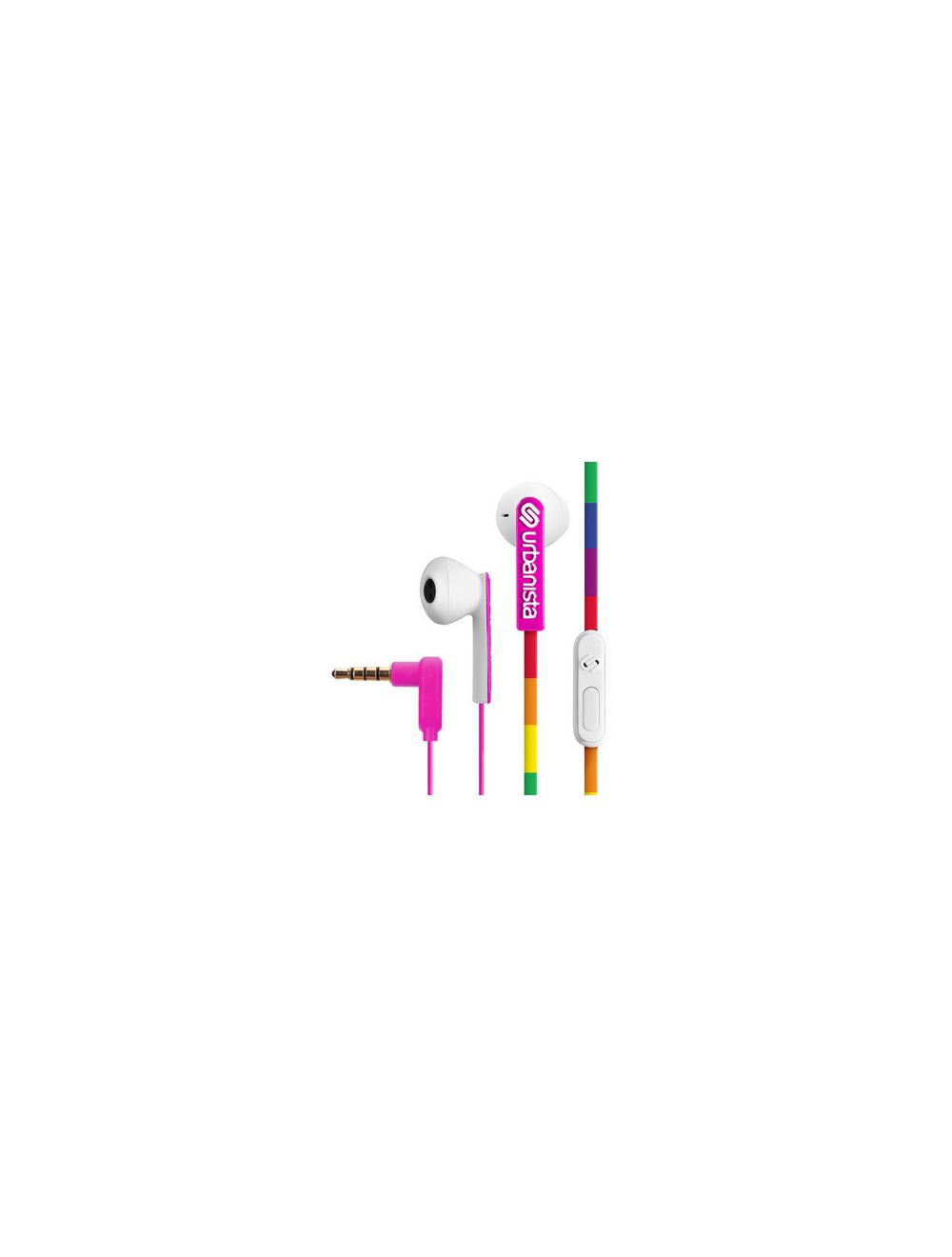 San Francisco Wired Headphones Rainbow