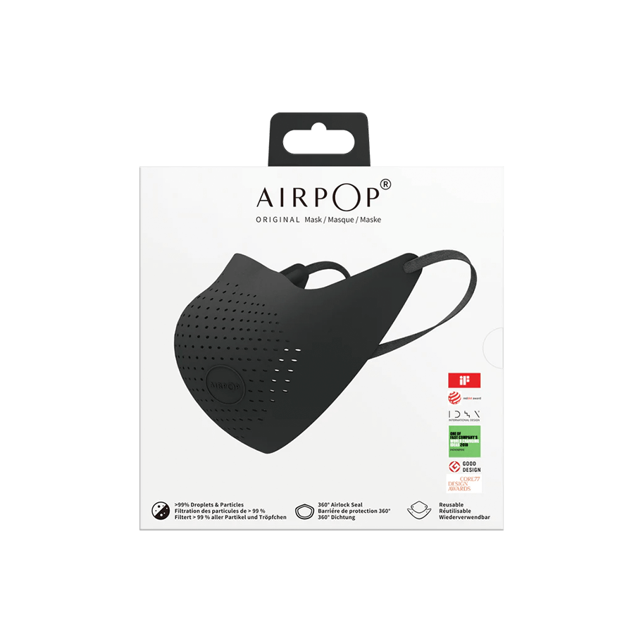 AirPop Original High-Performance Face Mask - Black