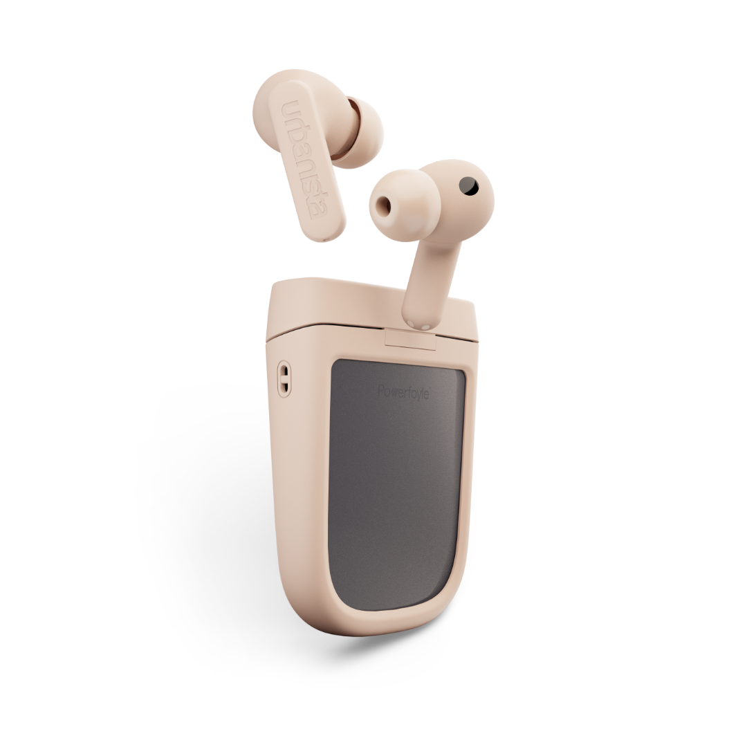 Phoenix Solar Powered Bluetooth Earphones - Rose