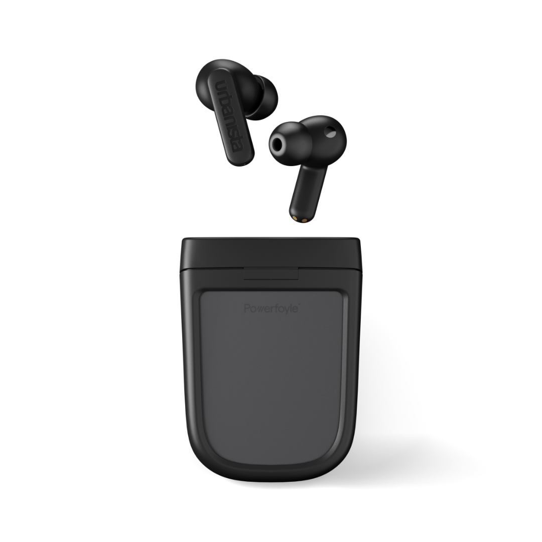 Phoenix Solar Powered Bluetooth Earphones - Black
