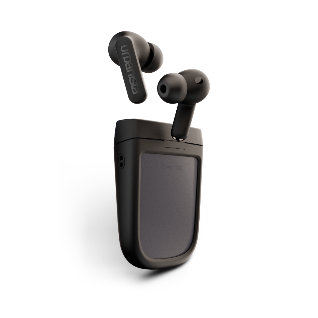 Phoenix Solar Powered Bluetooth Earphones - Black