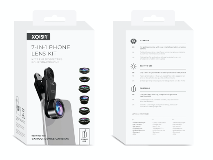 Xqisit 7-in-1 Photo Lens Pack - Black