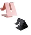 Aluminum Phone Stand - 2 Pack Black and Rose Gold