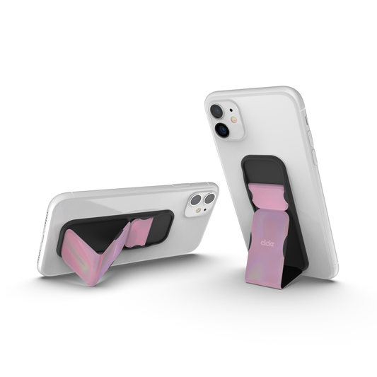 Holographic Universal Phone Stand & Grip - Pink