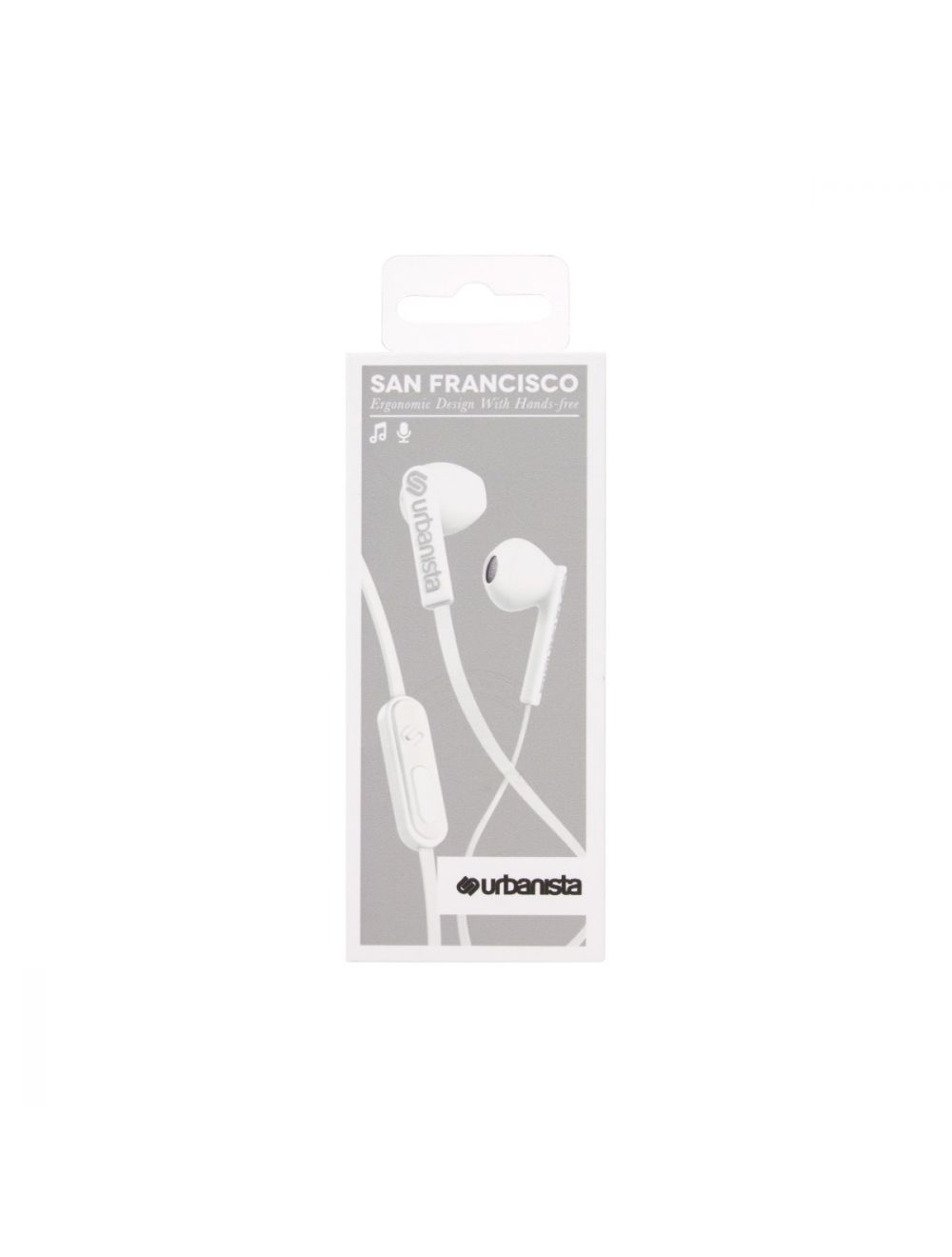 San Francisco Wired Headphones White