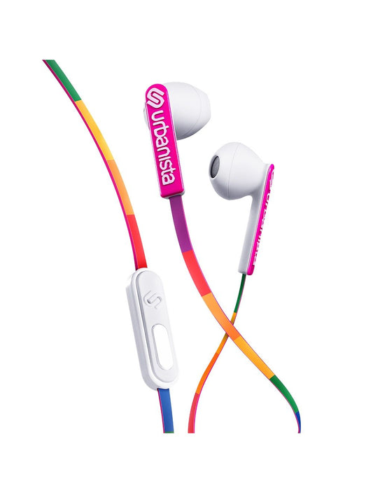 San Francisco Wired Headphones Rainbow