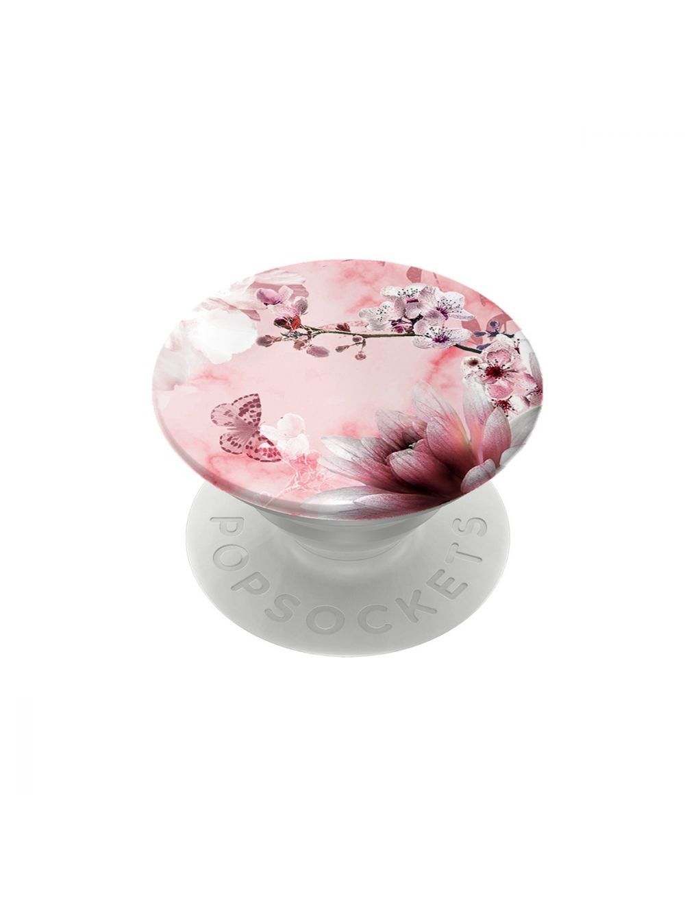 Pink Marble Floral PopGrip