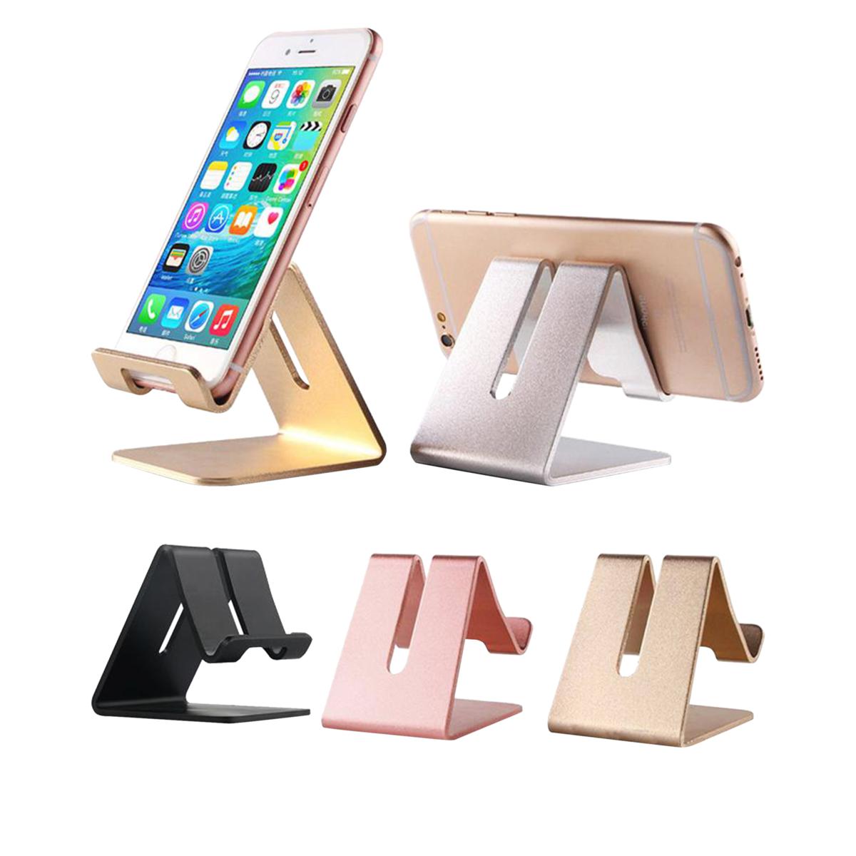 Aluminum Phone Stand - 2 Pack Black and Rose Gold